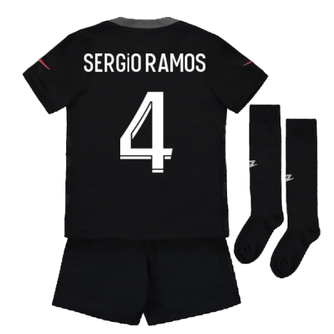 2021-2022 PSG Third Mini Kit (SERGIO RAMOS 4)