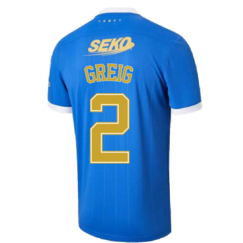 2021-2022 Rangers Home Shirt (GREIG 2)