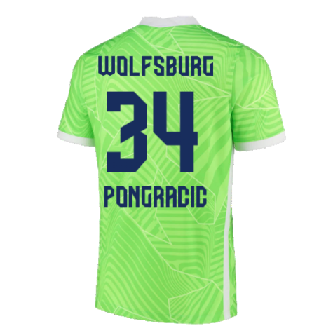 2021-2022 Wolfsburg Home Shirt (PONGRACIC 34)