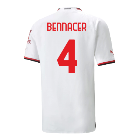 2022-2023 AC Milan Authentic Away Shirt (BENNACER 4)