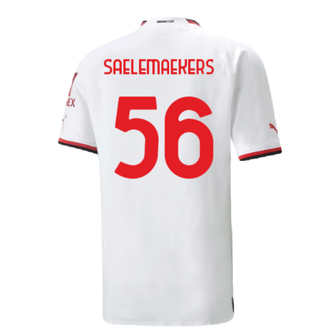 2022-2023 AC Milan Authentic Away Shirt (SAELEMAEKERS 56)