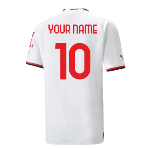 2022-2023 AC Milan Authentic Away Shirt (Your Name)