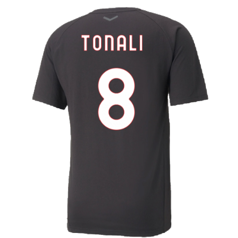 2022-2023 AC Milan Casuals Tee (Black) (TONALI 8)