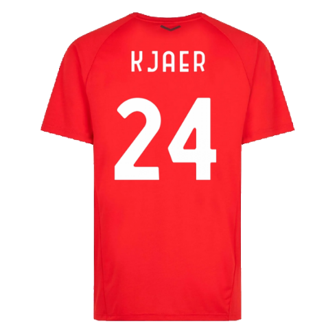 2022-2023 AC Milan Casuals Tee (Red) (KJAER 24)