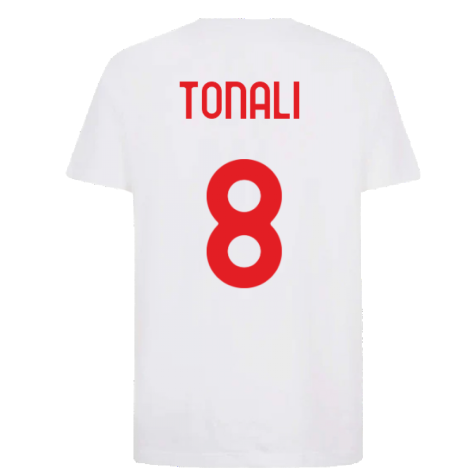 2022-2023 AC Milan FtblCore Tee (White) (TONALI 8)