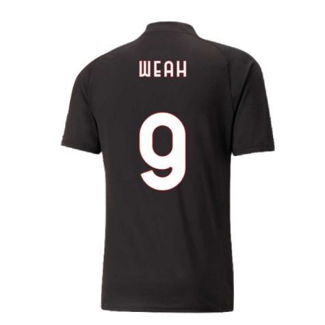 2022-2023 AC Milan Pre-Match Jersey (Black-Red) (WEAH 9)