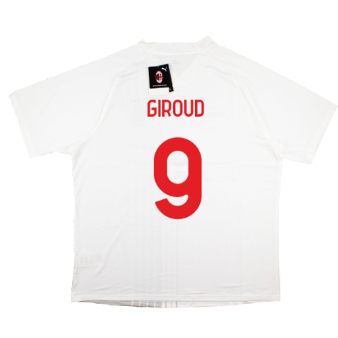 2022-2023 AC Milan Pre-Match Shirt (White-Red) (Giroud 9)