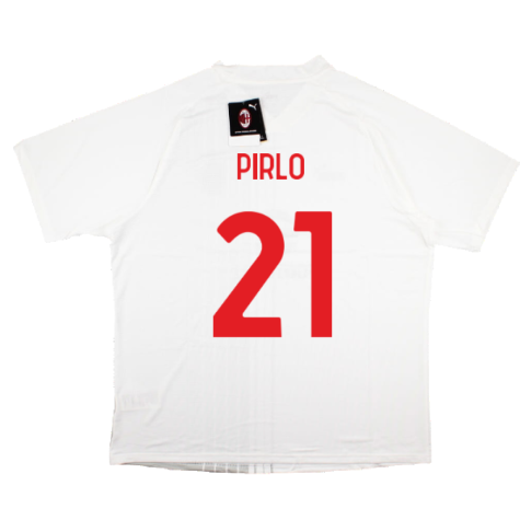 2022-2023 AC Milan Pre-Match Shirt (White-Red) (PIRLO 21)