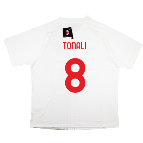 2022-2023 AC Milan Pre-Match Shirt (White-Red) (TONALI 8)