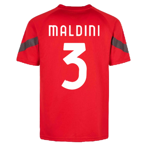 2022-2023 AC Milan Training Jersey (Red) (MALDINI 3)