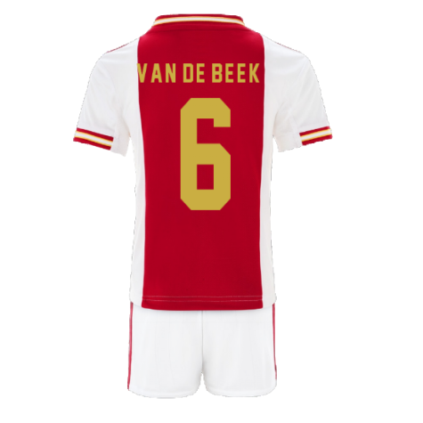 2022-2023 Ajax Home Mini Kit (VAN DE BEEK 6)