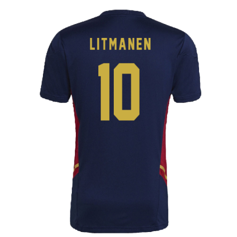 2022-2023 Ajax Training Jersey (Navy) (LITMANEN 10)