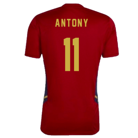 2022-2023 Ajax Training Jersey (Red) (ANTONY 11)