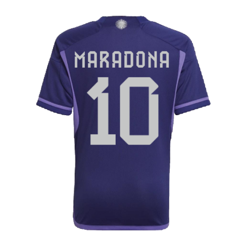 2022-2023 Argentina Away Shirt (Kids) (MARADONA 10)