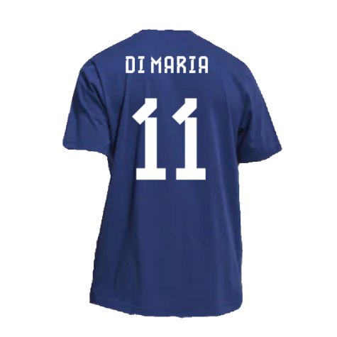 2022-2023 Argentina DNA Graphic Tee (Night Indigo) (DI MARIA 11)