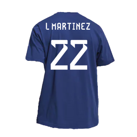 2022-2023 Argentina DNA Graphic Tee (Night Indigo) (L MARTINEZ 22)