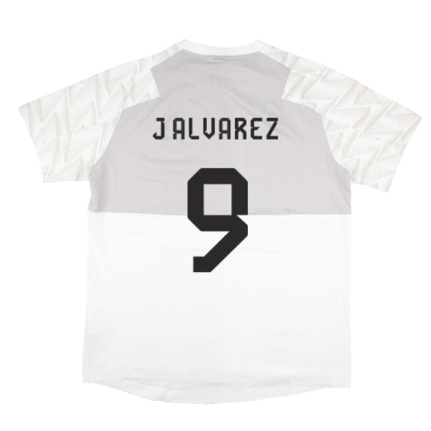 2022-2023 Argentina Game Day Travel Tee (White) (J ALVAREZ 9)