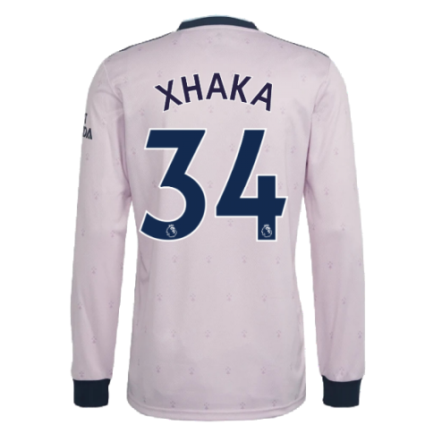 2022-2023 Arsenal Long Sleeve Third Shirt (XHAKA 34)