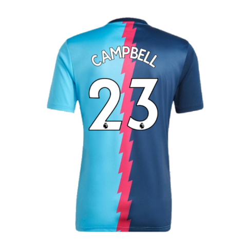 2022-2023 Arsenal Pre-Match Jersey (Blue) (CAMPBELL 23)