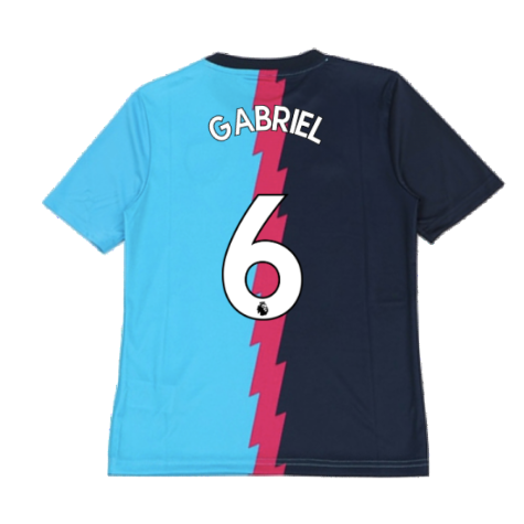 2022-2023 Arsenal Pre-Match Jersey (Blue) - Kids (GABRIEL 6)