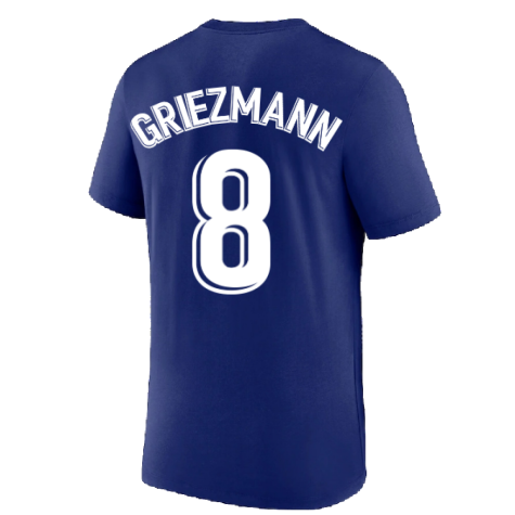 2022-2023 Atletico Madrid Crest Tee (Deep Royal) (GRIEZMANN 8)