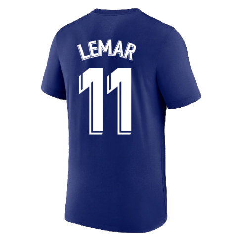 2022-2023 Atletico Madrid Crest Tee (Deep Royal) (LEMAR 11)