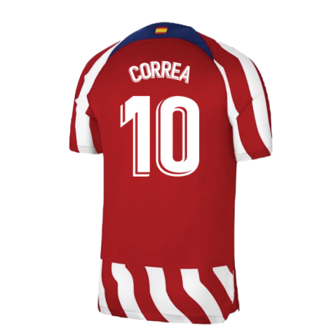 2022-2023 Atletico Madrid Home Shirt (Kids) (CORREA 10)