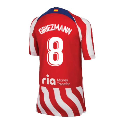 2022-2023 Atletico Madrid Home Shirt (Kids) (GRIEZMANN 8)