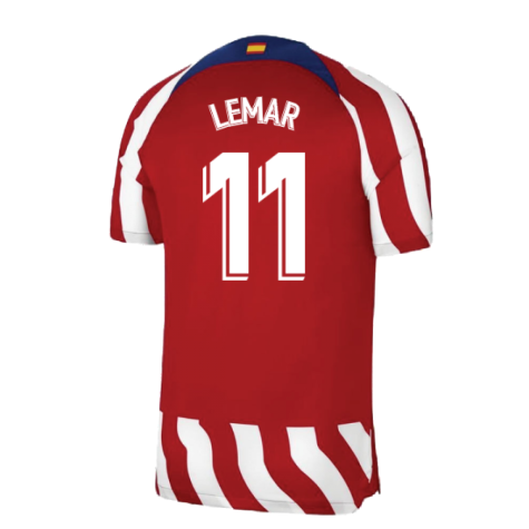 2022-2023 Atletico Madrid Home Shirt (Kids) (LEMAR 11)