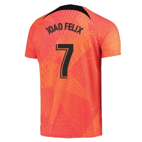 2022-2023 Atletico Madrid Pre-Match Training Shirt (Laser Crimson) (JOAO FELIX 7)