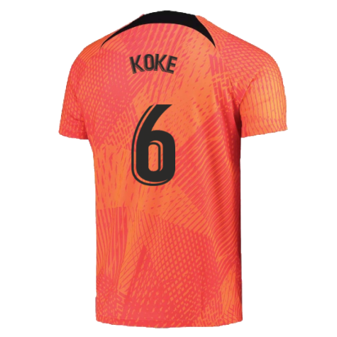 2022-2023 Atletico Madrid Pre-Match Training Shirt (Laser Crimson) (KOKE 6)