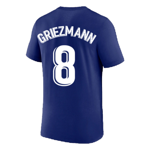 2022-2023 Atletico Madrid Swoosh Tee (Deep Royal) (GRIEZMANN 8)