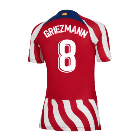 2022-2023 Atletico Madrid Womens Home Shirt (GRIEZMANN 8)