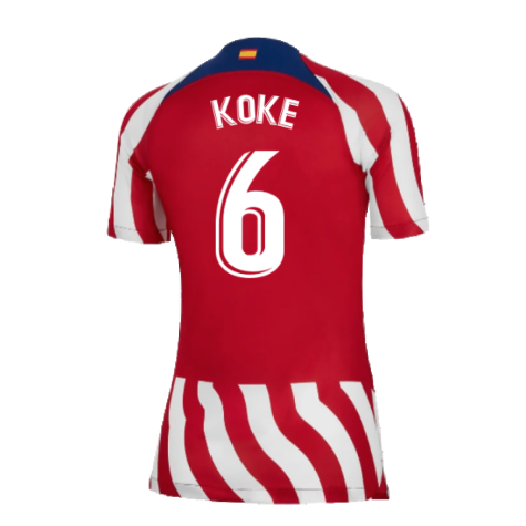 2022-2023 Atletico Madrid Womens Home Shirt (KOKE 6)