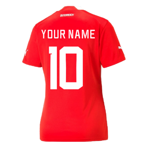 2022-2023 Austria Home Shirt (Ladies) (Your Name)