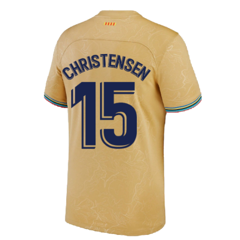 2022-2023 Barcelona Away Shirt (Kids) (CHRISTENSEN 15)