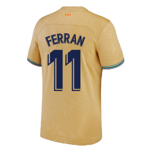 2022-2023 Barcelona Away Shirt (Kids) (FERRAN 11)