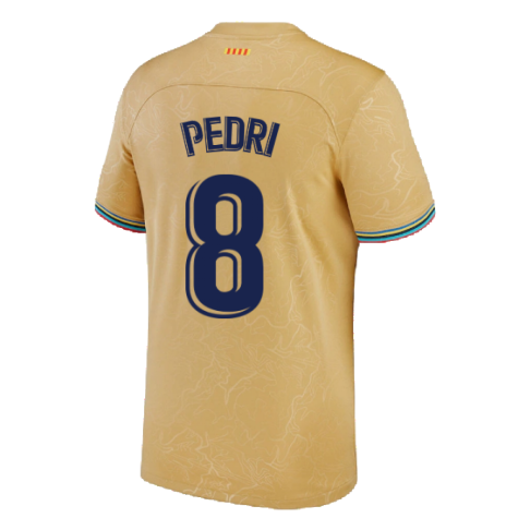 2022-2023 Barcelona Away Shirt (Kids) (PEDRI 8)