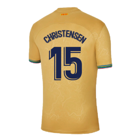 2022-2023 Barcelona Away Shirt (Sponsored) (CHRISTENSEN 15)