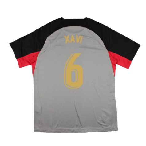 2022-2023 Barcelona CL Training Shirt (Grey) (XAVI 6)