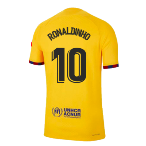 2022-2023 Barcelona Fourth Vapor Shirt (RONALDINHO 10)