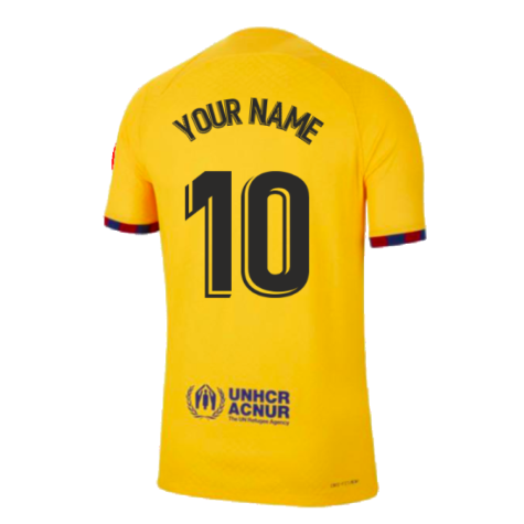 2022-2023 Barcelona Fourth Vapor Shirt (Your Name)