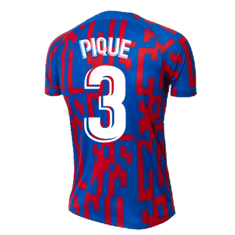 2022-2023 Barcelona Pre-Match Training Shirt (Blue) - Ladies (PIQUE 3)