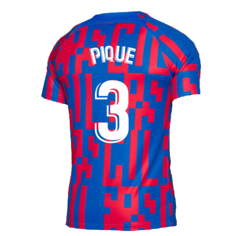 2022-2023 Barcelona Pre-Match Training Shirt (Blue) (PIQUE 3)