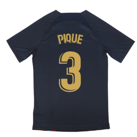 2022-2023 Barcelona Pre-Match Training Shirt (Obsidian) (PIQUE 3)