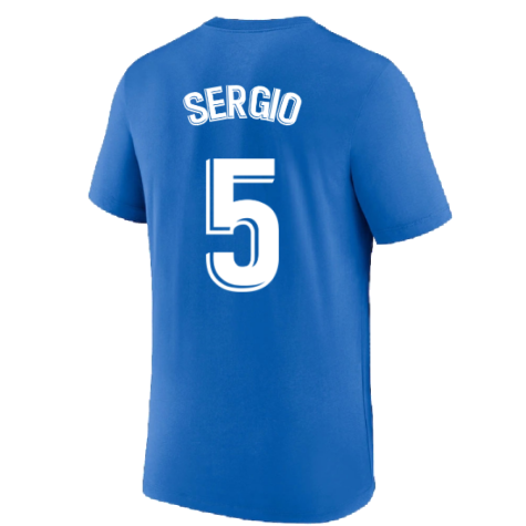 2022-2023 Barcelona Swoosh Club Tee (Blue) (SERGIO 5)