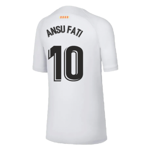 2022-2023 Barcelona Third Shirt (Kids) (ANSU FATI 10)
