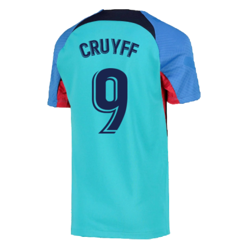 2022-2023 Barcelona Training Shirt (Aqua) (CRUYFF 9)