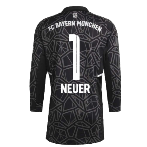 2022-2023 Bayern Munich Home Goalkeeper Shirt (Black) (NEUER 1)