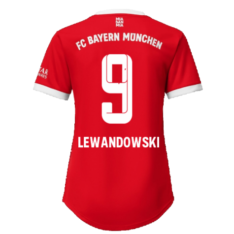 2022-2023 Bayern Munich Home Shirt (Ladies) (LEWANDOWSKI 9)